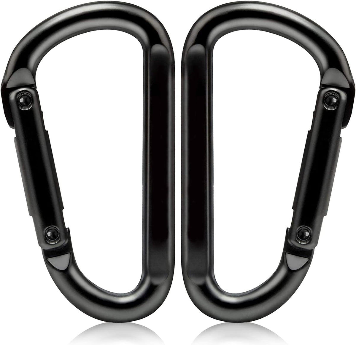 Heavy Duty Carabiner Clips (860 lbs Capacity) – 3 Inch D-Ring Spring Snap Hooks for Camping, Gym & Outdoor Gear